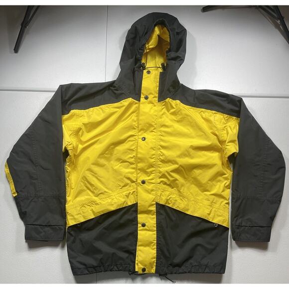 Vintage The North Face Ski Jacket Mens L Yellow Gore-Tex Full Zip